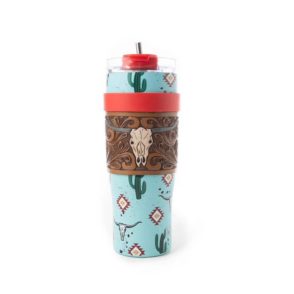 Myra Wide Wyoming Tumbler In Sea Blue: WITH TOOLING