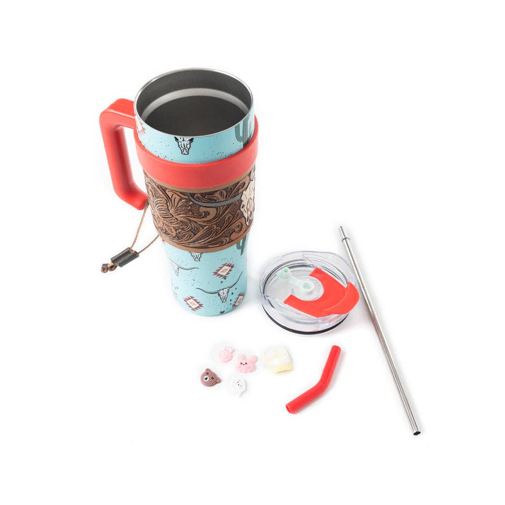 Myra Wide Wyoming Tumbler In Sea Blue: WITH TOOLING