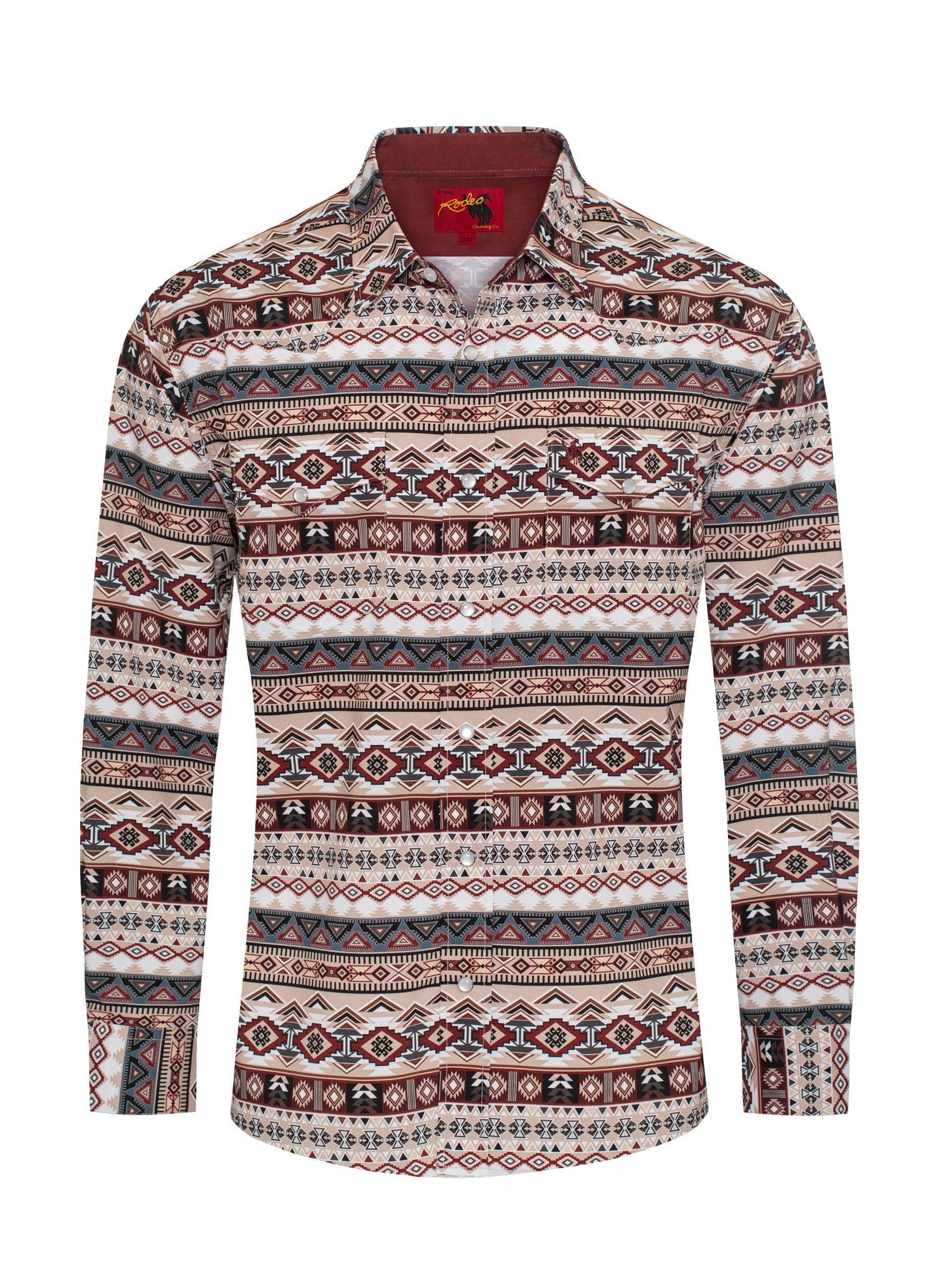 Rodeo Clothing Men's Western Pearl Snap Aztec Print Shirt - MPS110L-1064