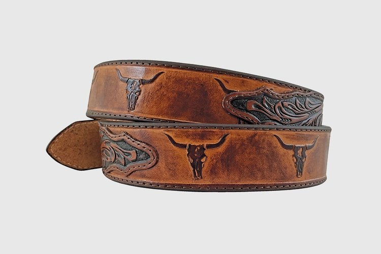 Roper 8688500 Jackson Western Belt Tan