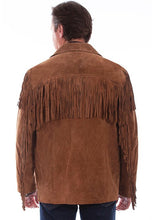 Load image into Gallery viewer, Scully 86 Suede Fringe Mens Jacket in Cinnamon Brown
