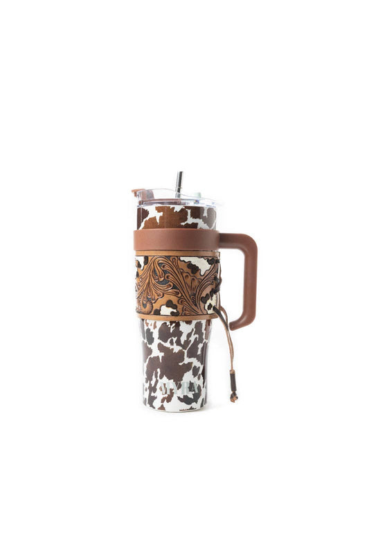 Myra S-12053 Wide Wyoming Tumbler In Brown and White: WITH TOOLING