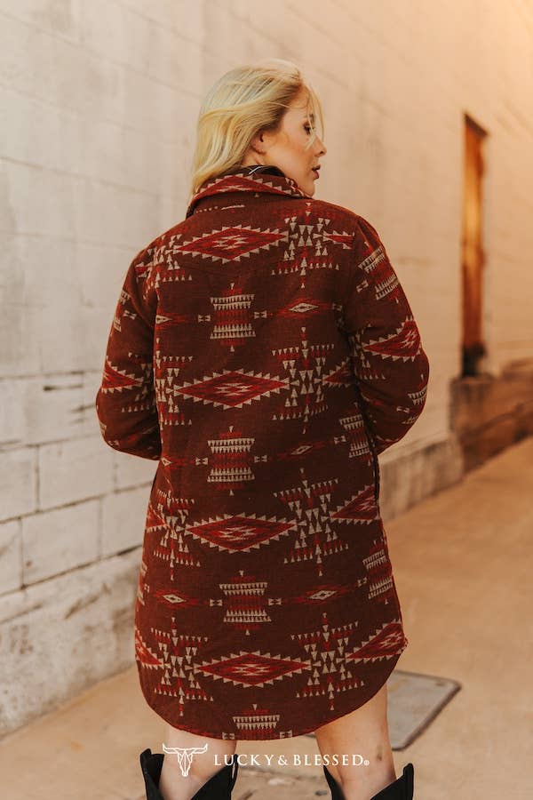 Black Orange Beige Button Down Quilted Lined Shacket JO334