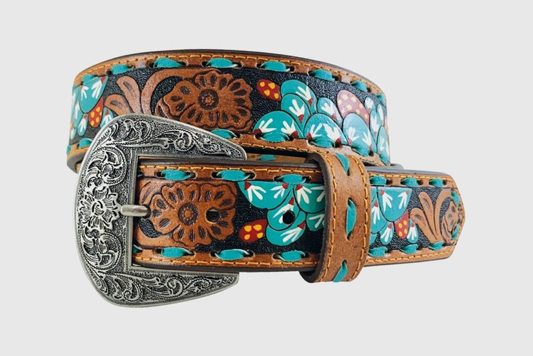 Gem Dandy 8849790 Cactus Scene Roper Western Belt