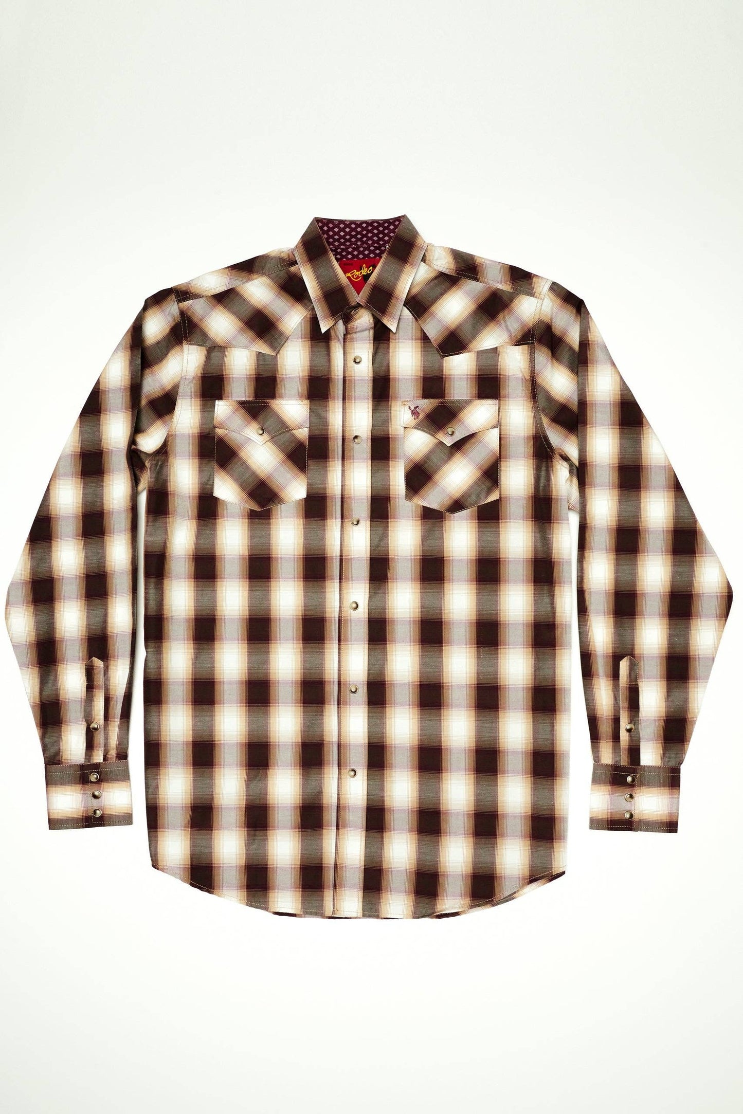 RODEO CLOTHING MEN'S PLAID WESTERN LONG SLEEVE BIG & TALL PS400L-BT-474