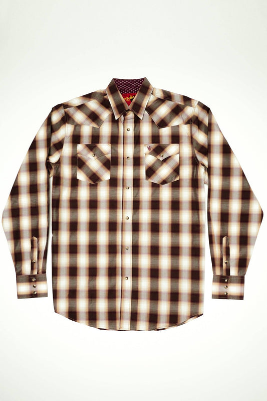 RODEO CLOTHING MEN'S PLAID WESTERN LONG SLEEVE BIG & TALL PS400L-BT-474