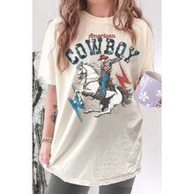 Load image into Gallery viewer, Amused By Blue American Cowboy Tee in Vintage White MB1489
