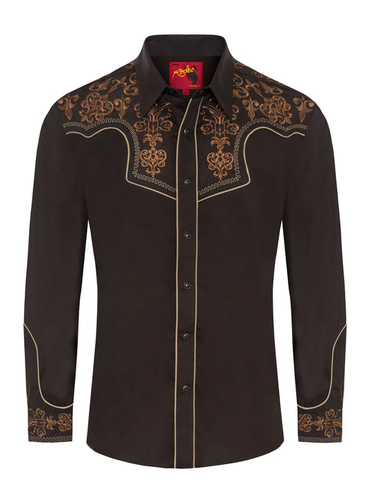 Rodeo Clothing Men's Western Cowboy Embroidery Shirt -PS500L-EC-585