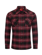 Load image into Gallery viewer, Men&#39;s Western Long Sleeve Flannel Shirts With Snap Buttons FLS300-304
