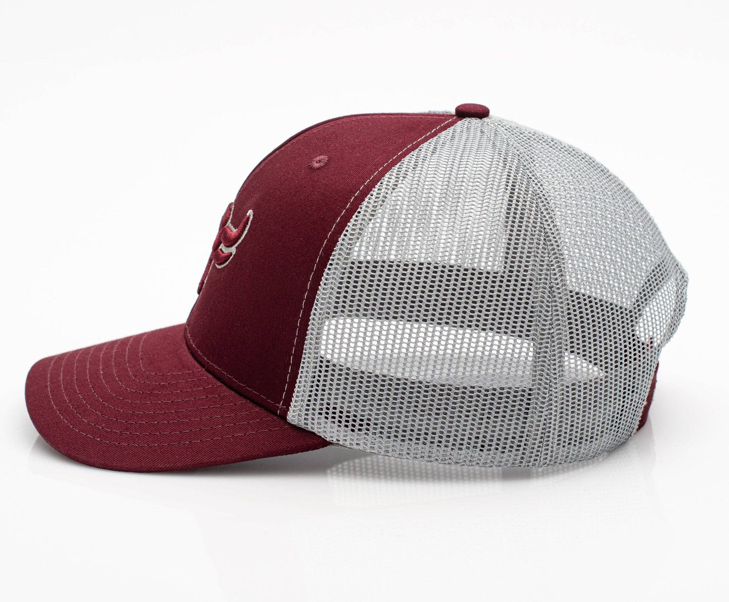 Rodeo Clothing TH101-1110-RED-GREY Cotton Twill Mesh Western Cap