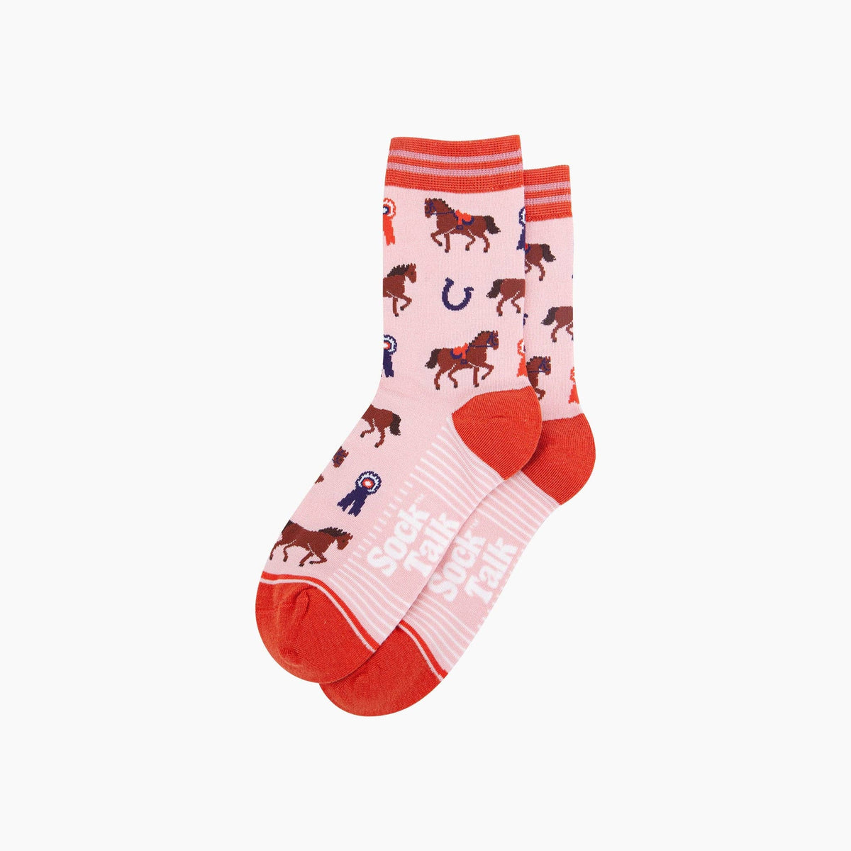 Sock Talk Horse Riding Bamboo Socks in Pink