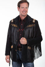 Load image into Gallery viewer, Scully 902 Black Boar Suede Mens Jacket
