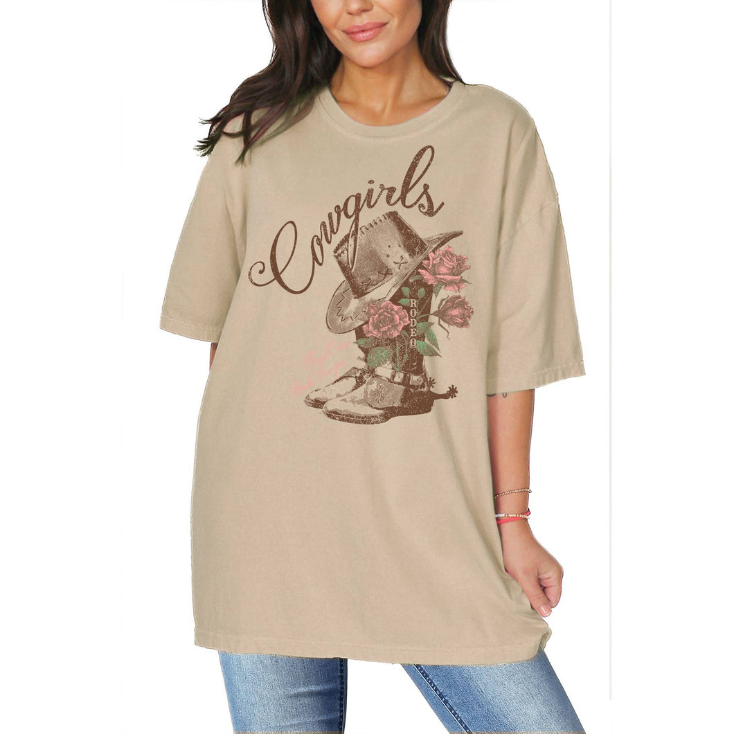 Unisex  oversized - COWGIRLS: TAN MB6133