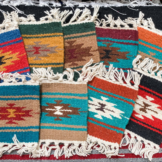6" X 6" Handwoven Wool Coasters