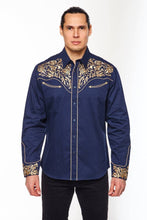 Load image into Gallery viewer, Rodeo Clothing Men&#39;s Western Embroidery Cowboy Shirt PS500-546
