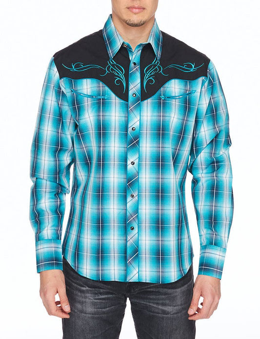 Rodeo Clothing Men's Western Embroidery Cowboy Shirt PS500-531