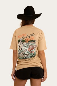 Ringers Western Up North Unisex T-Shirt 9811102 in Beige