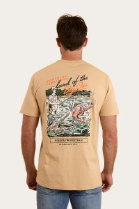 Ringers Western Up North Unisex T-Shirt 9811102 in Beige