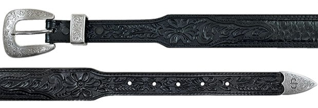 Stetson 9911500 Bennett Western Belt Black