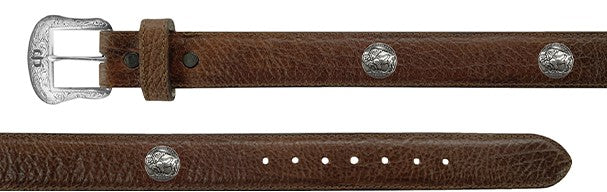 Gem Dandy 9915500 Stetson Bison Hazelnut Western Belt