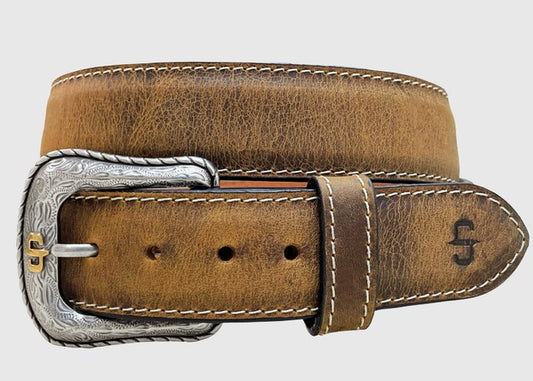 Stetson 9929500 Grayson Western Belt in Tobacco