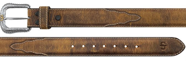 Stetson 9929500 Grayson Western Belt in Tobacco