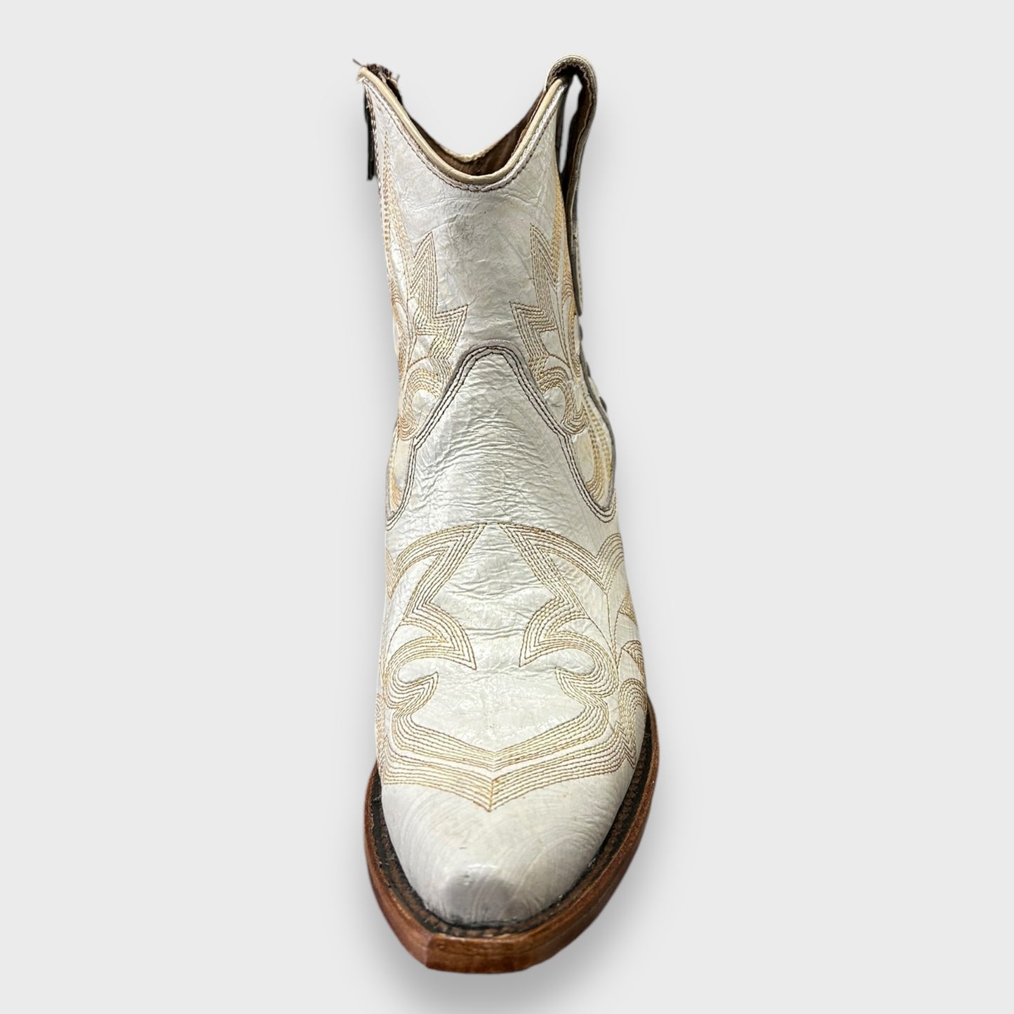 Circle G by Corral Ladies Western Ankle Boots in Pearl L5916