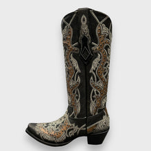 Load image into Gallery viewer, Corral C4040 Ladies Copper Embroidery &amp; Crystals Cowboy boots
