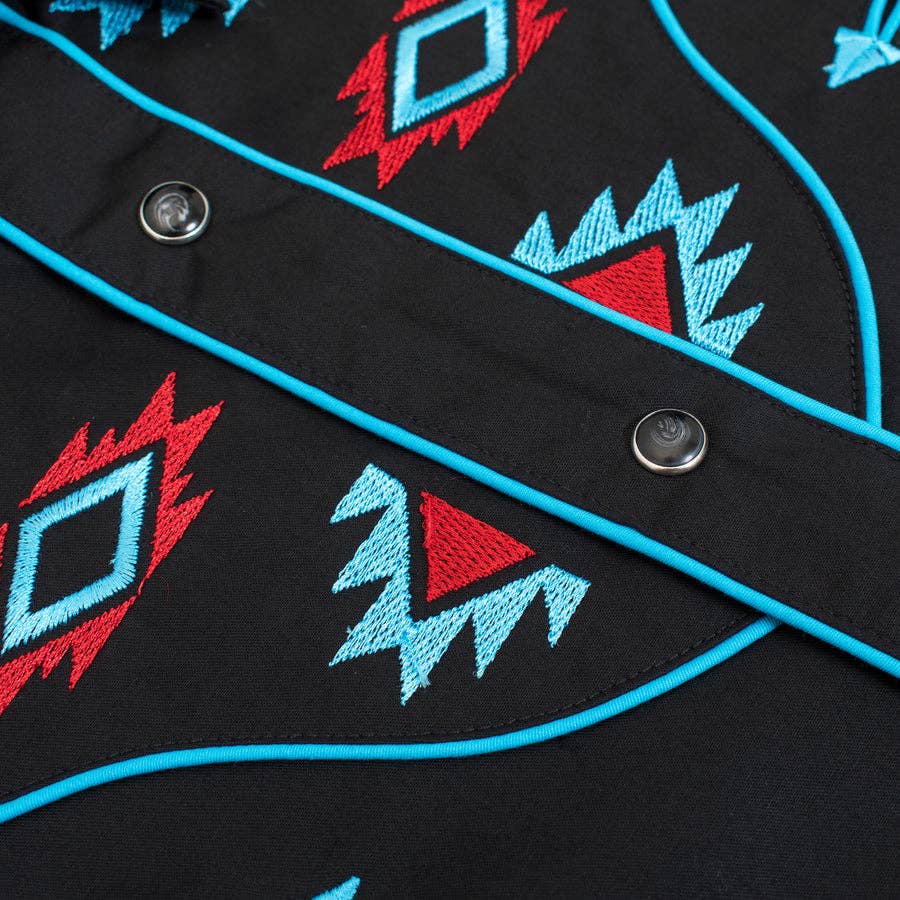 Rodeo Clothing Men's Western Cowboy Embroidery Shirt PS500L-572