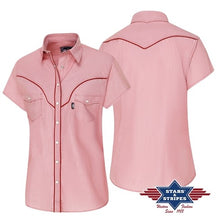 Load image into Gallery viewer, A-17 Alice Pink Ladies Western Blouse
