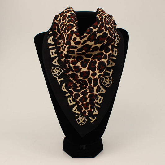 M&F Ariat Branded Brown Leopard Print Bandana A1109202