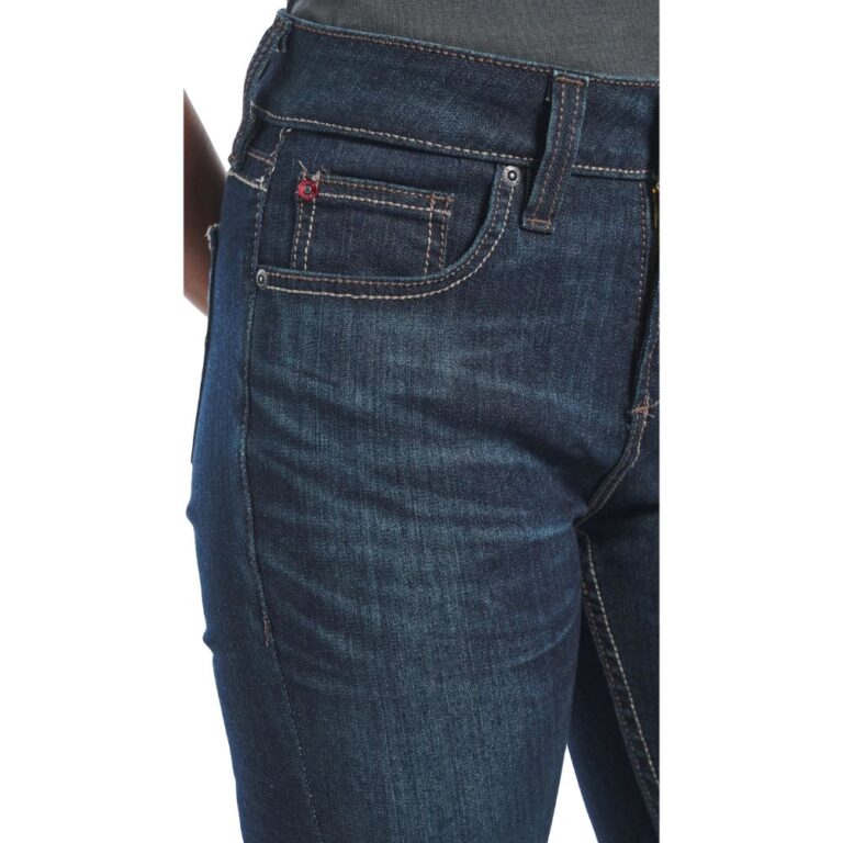 Justin Brands Ladies A2 Kellie High Rise Boot Cut Jeans in Dark Vintage Wash