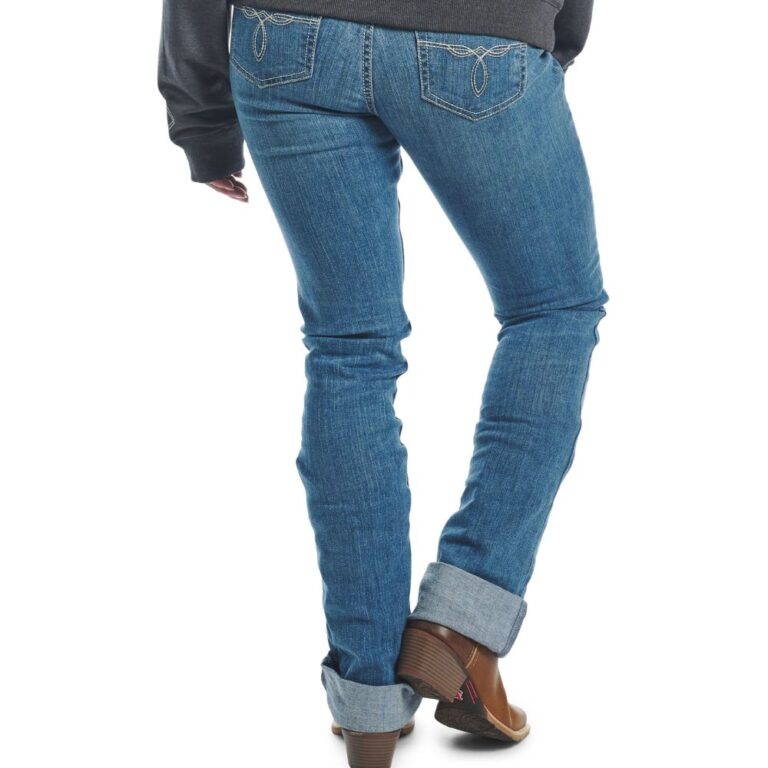 Justin Brands Ladies A2 Kellie High Rise Boot Cut Jeans in Light Blue