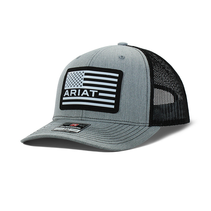 Ariat Cap R112 Snapback USA Flag Logo Grey A300012706