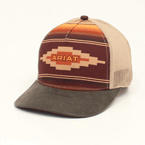 Ariat Cap Snap Back Aztec Logo Tan A300017908