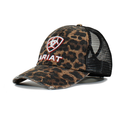 Ariat Ponyflo Cap Leopard Print Black A300031001