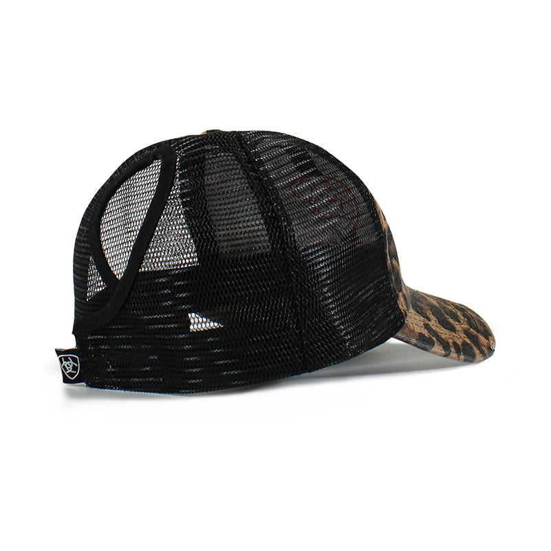 Ariat Ponyflo Cap Leopard Print Black A300031001