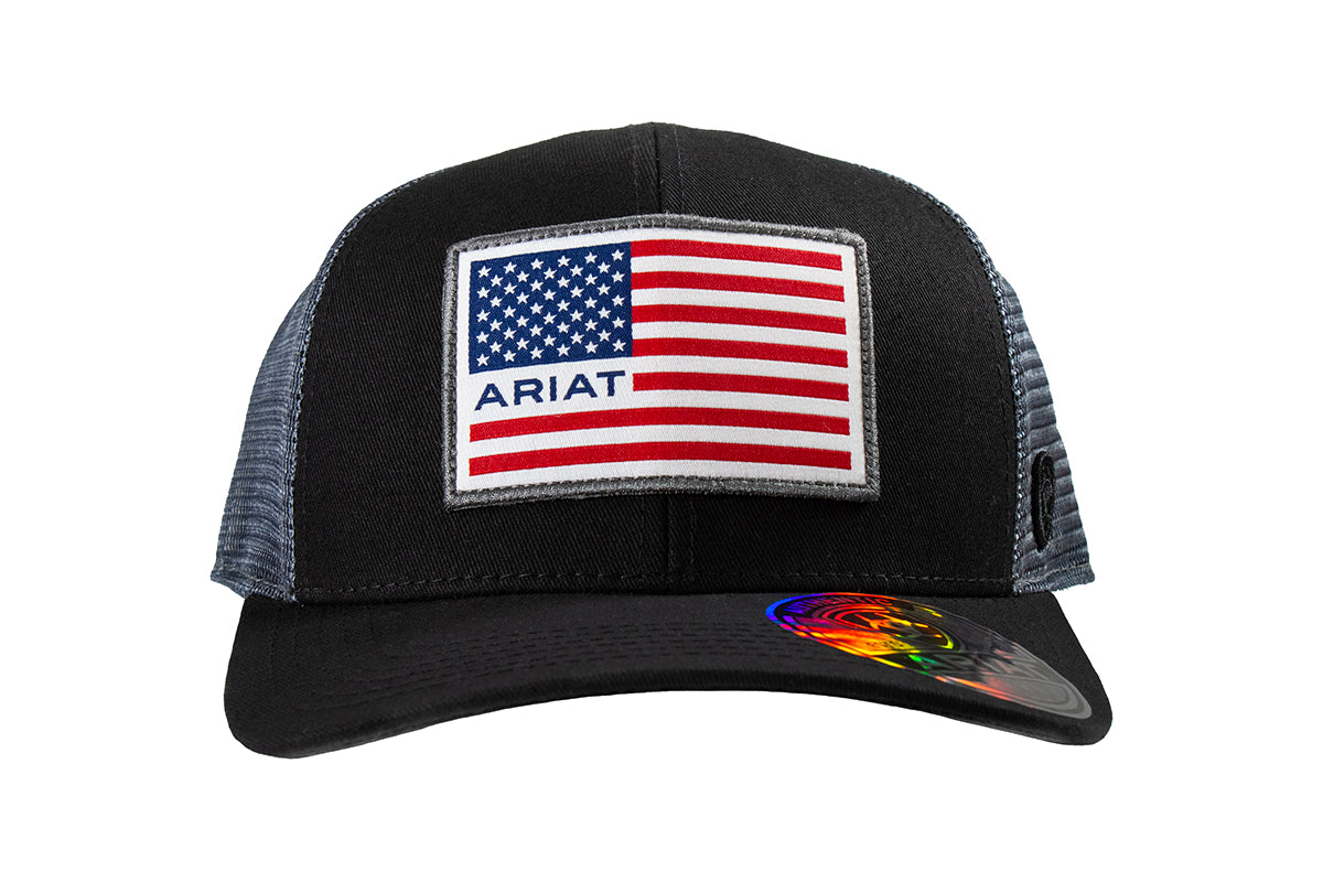 Ariat A300081101 Cap American Flag Patch Black