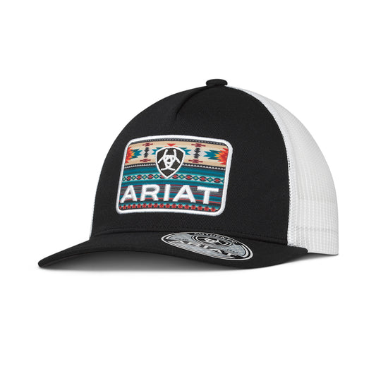 Ariat A300085801 Cap Rectangle Southwestern Patch Black
