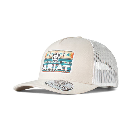 Ariat A300085832 Cap Rectangle Southwestern Patch Beige
