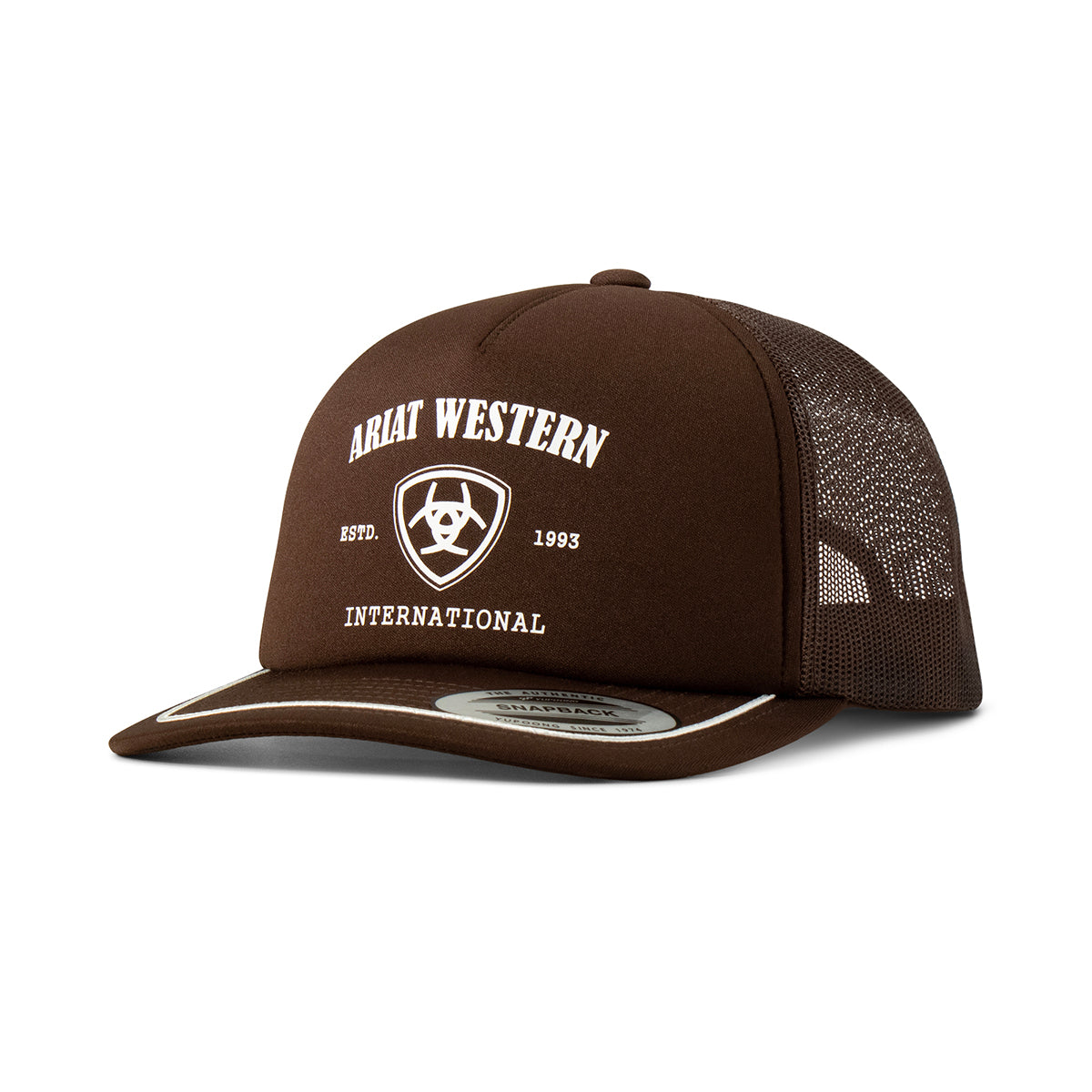 Ariat Cap Snap Back Foam Front Screen Print Brown A300089002