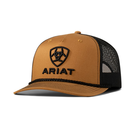 Ariat A300090008 Cap R112 SnapBack 3D Embroidered Logo Tan