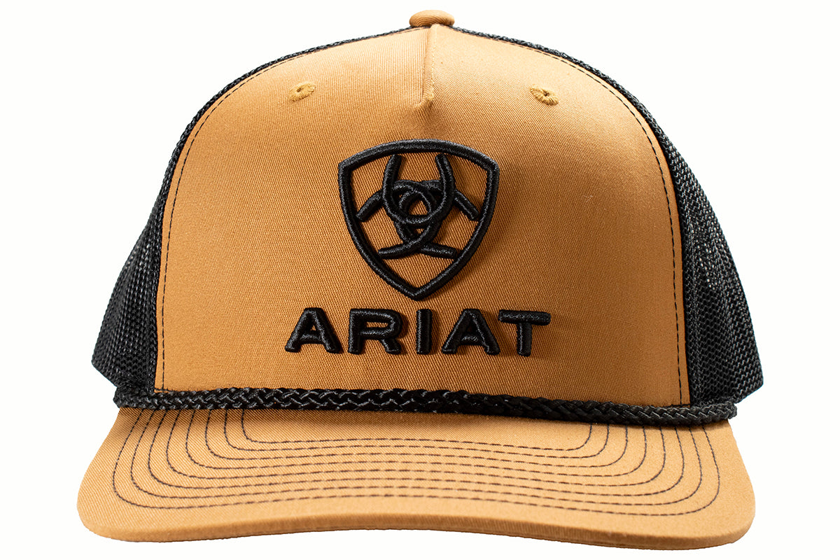 Ariat A300090008 Cap R112 SnapBack 3D Embroidered Logo Tan