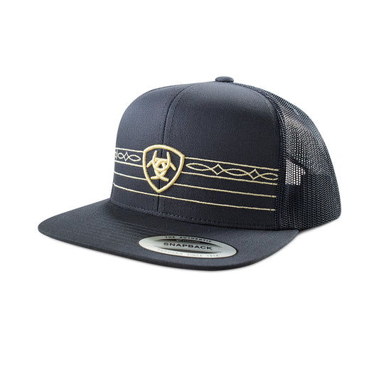 Ariat Cap Shield and Boot Stitch Ribbon Navy A300092103