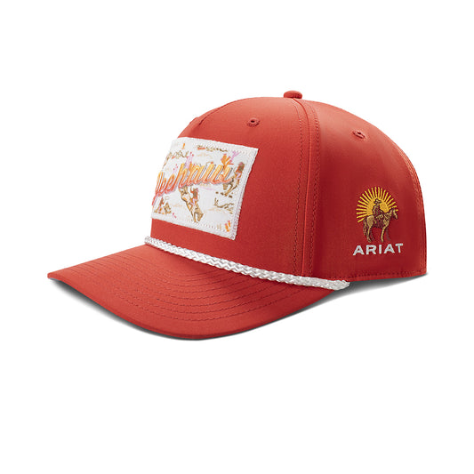 Ariat A300093604 Cap Snap Back Yee Haw Patch Red