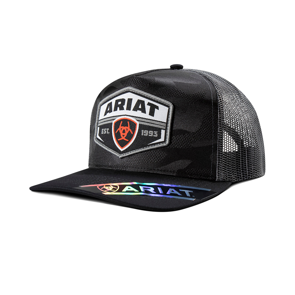 Ariat A300095401 Cap Snap Back Camo Patch Black