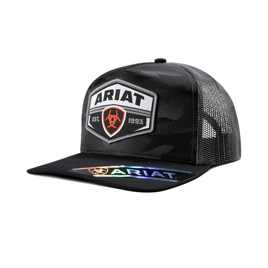 Ariat A300095401 Cap Snap Back Camo Patch Black