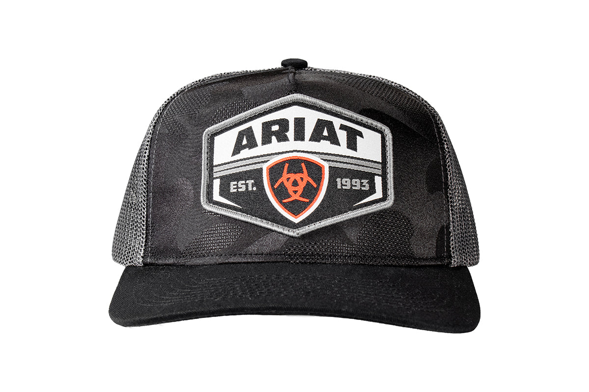 Ariat A300095401 Cap Snap Back Camo Patch Black