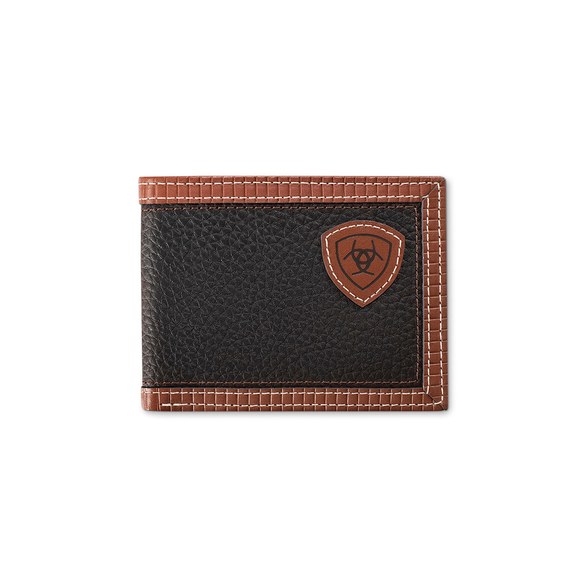 Ariat A3569302 Bifold Wallet Ariat Shield Patch Brown