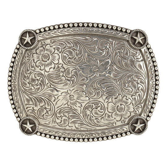 Ariat A37069 Rectangle Buckle Beaded Edge Star Corners